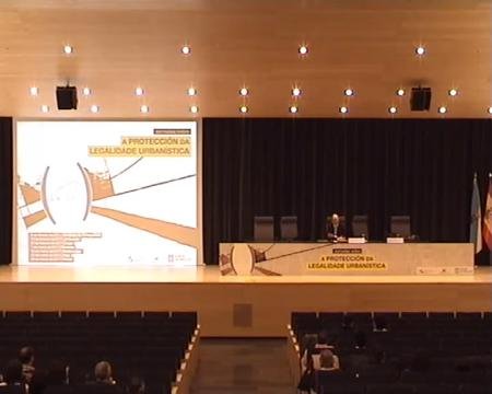 Jos&eacute; Mar&iacute;a Dom&iacute;nguez Blanco, Subdirector da APLU. Ponencia Pontevedra. - Xornada sobre a Protección da Legalidade Urbanística